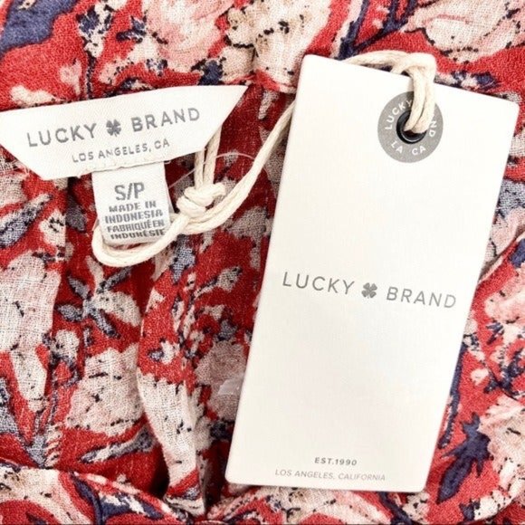 🍄Host pick 💕 NWT Lucky Brand peasant top size PS - Picture 9 of 13